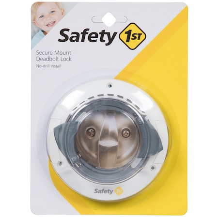 Safety 1St Safety 1st White Plastic Secure Mount Deadbolt Lock 1 pk HS162
